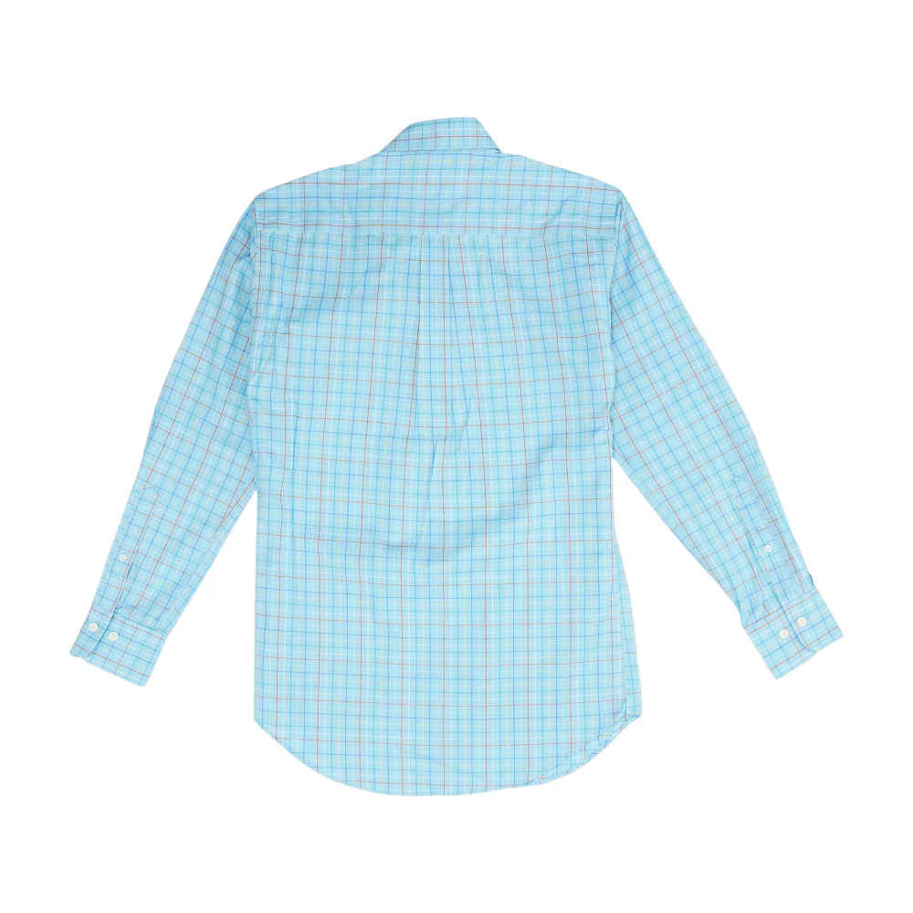 Blue Plaid Long Sleeve Button Down - Image 2