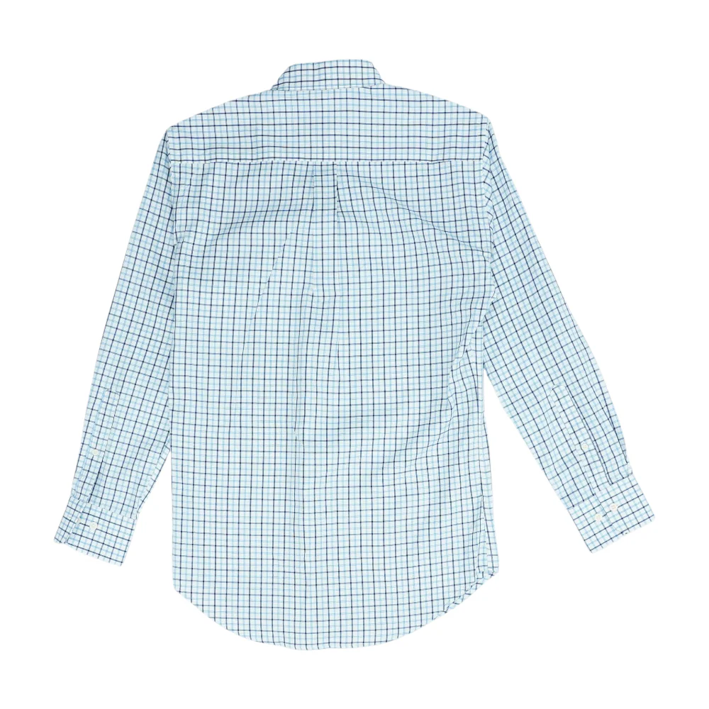 White Plaid Long Sleeve Button Down - Image 2