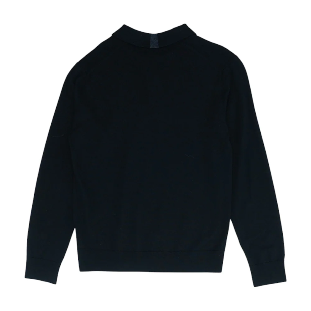 Black Solid Pullover Polo - Image 2