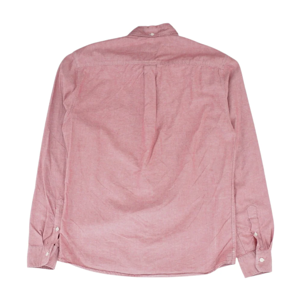 Red Solid Long Sleeve Button Down - Image 2