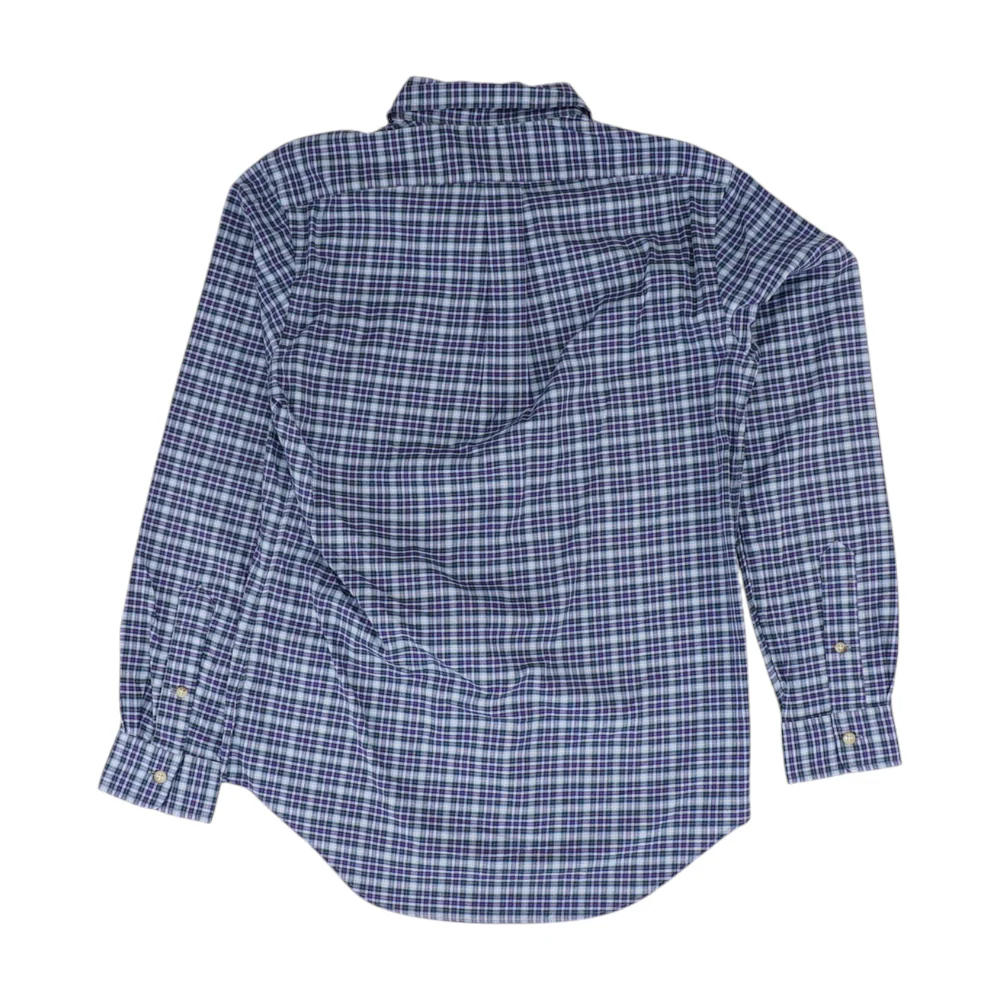 Blue Plaid Long Sleeve Button Down - Image 2