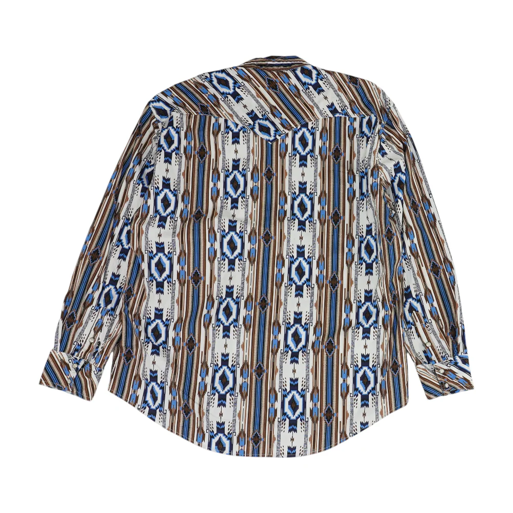 Multi Abstract Long Sleeve Button Down - Image 2