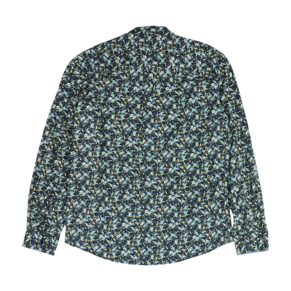 Navy Floral Long Sleeve Button Down - Image 2