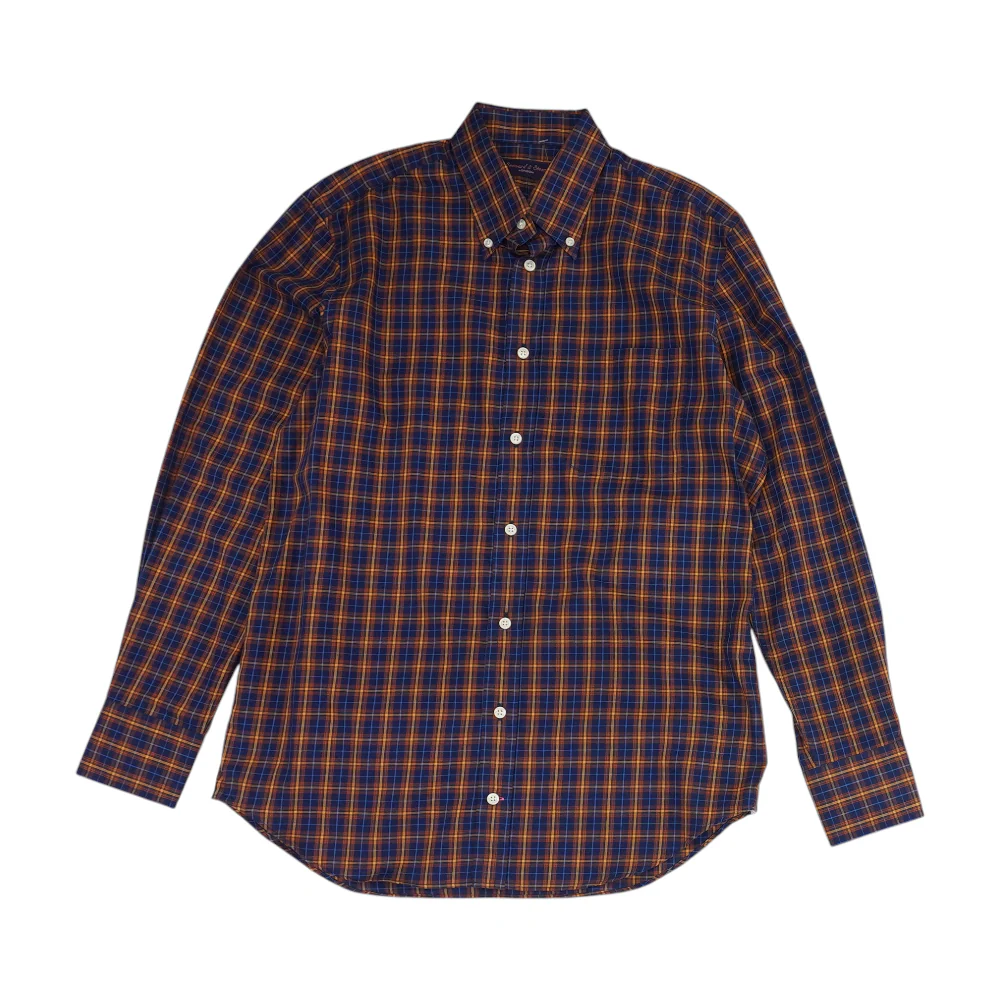 Blue Plaid Long Sleeve Button Down