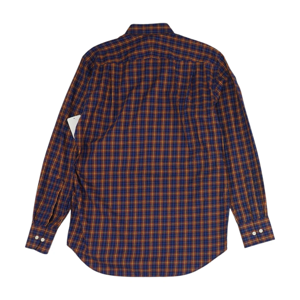 Navy Plaid Long Sleeve Button Down - Image 2