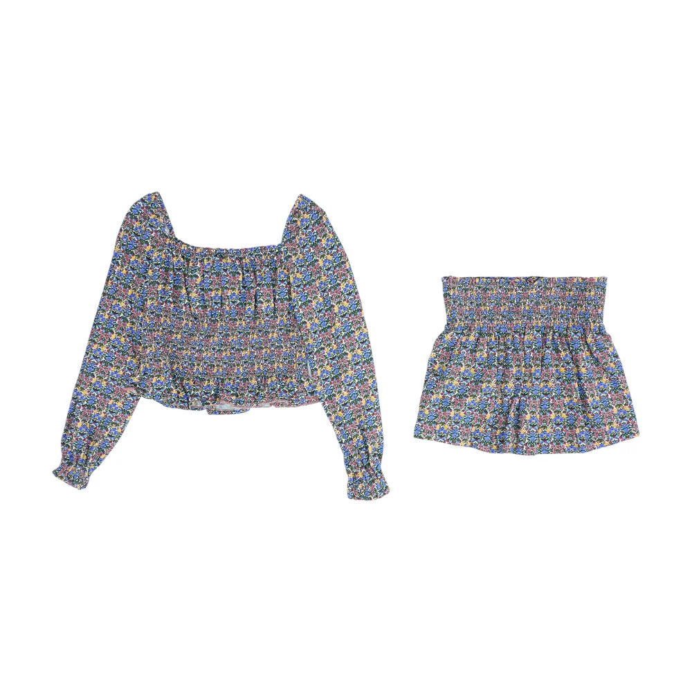 Multi Floral Long Sleeve Set - Image 2