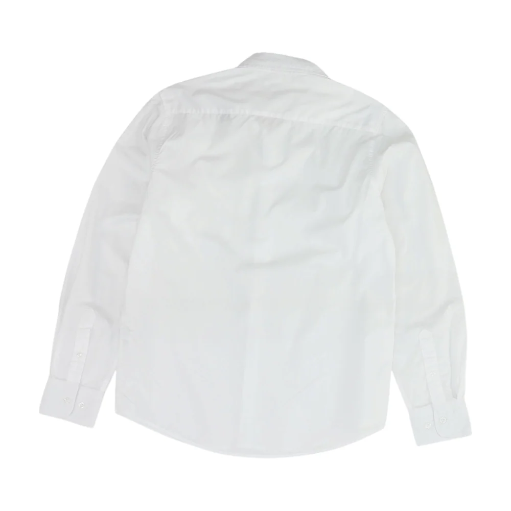 White Solid Long Sleeve Button Down - Image 2
