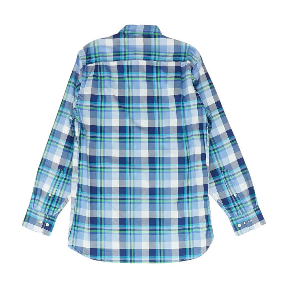 Blue Plaid Long Sleeve Button Down - Image 2