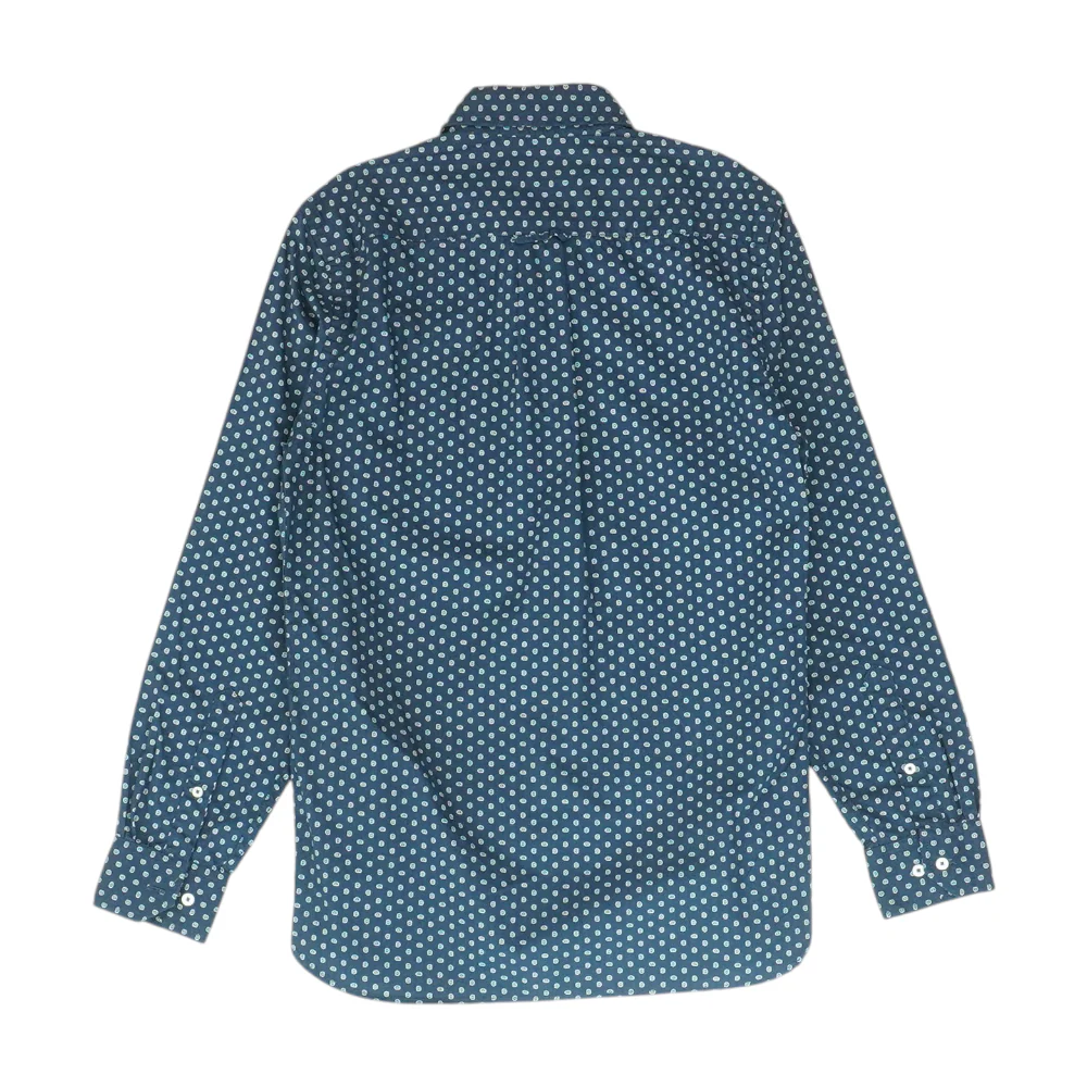 Blue Paisley Long Sleeve Button Down - Image 2