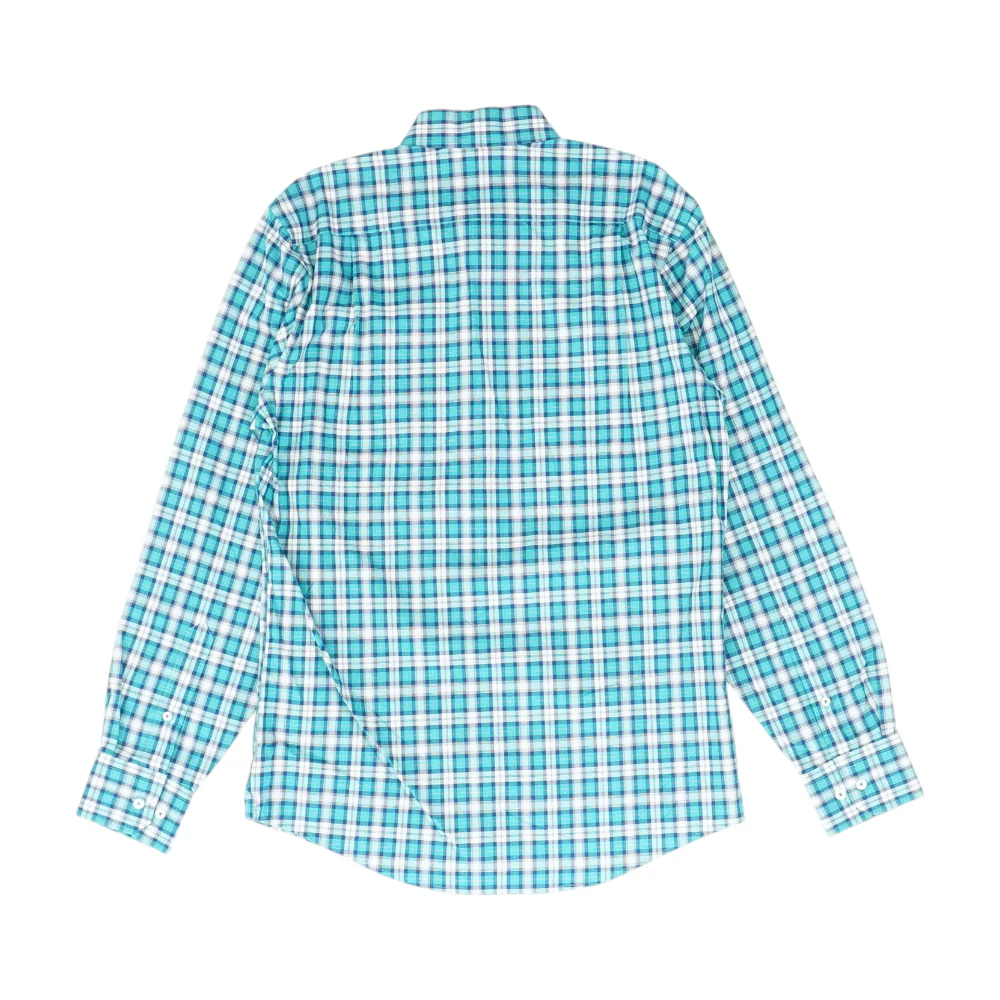 Blue Plaid Long Sleeve Button Down - Image 2
