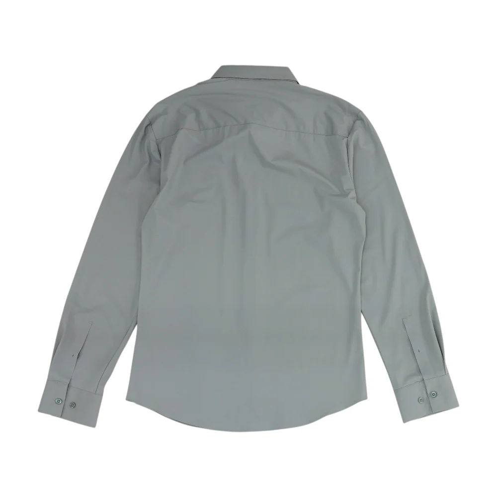 White Solid Long Sleeve Button Down - Image 2