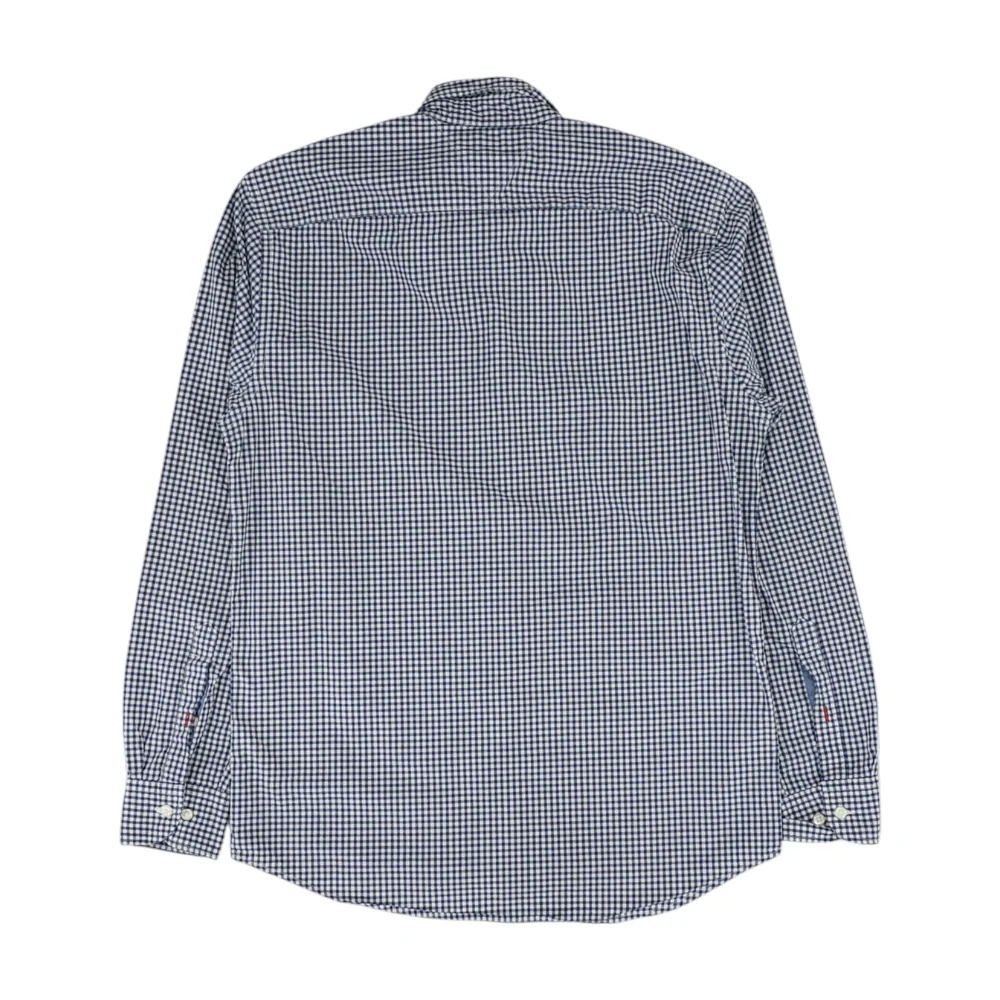 Navy Check Long Sleeve Button Down - Image 2