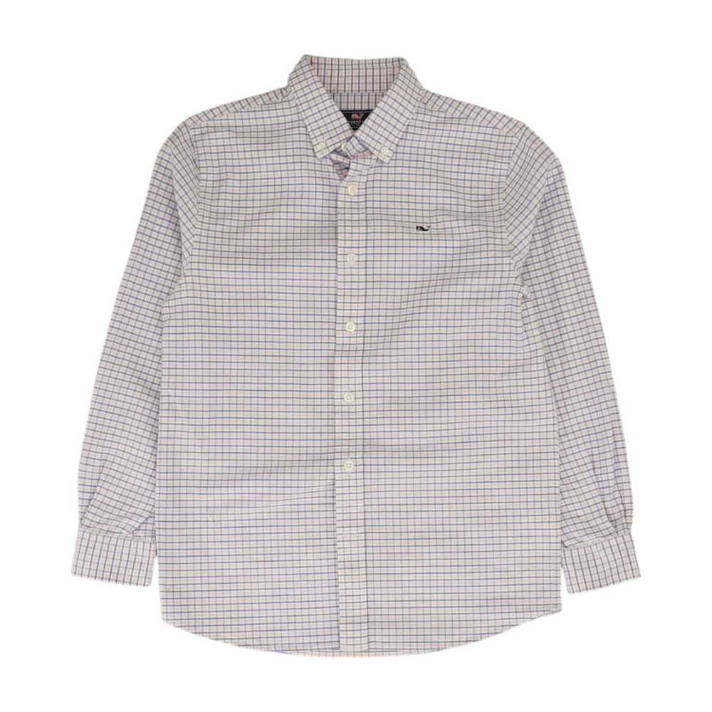Pink Plaid Long Sleeve Button Down