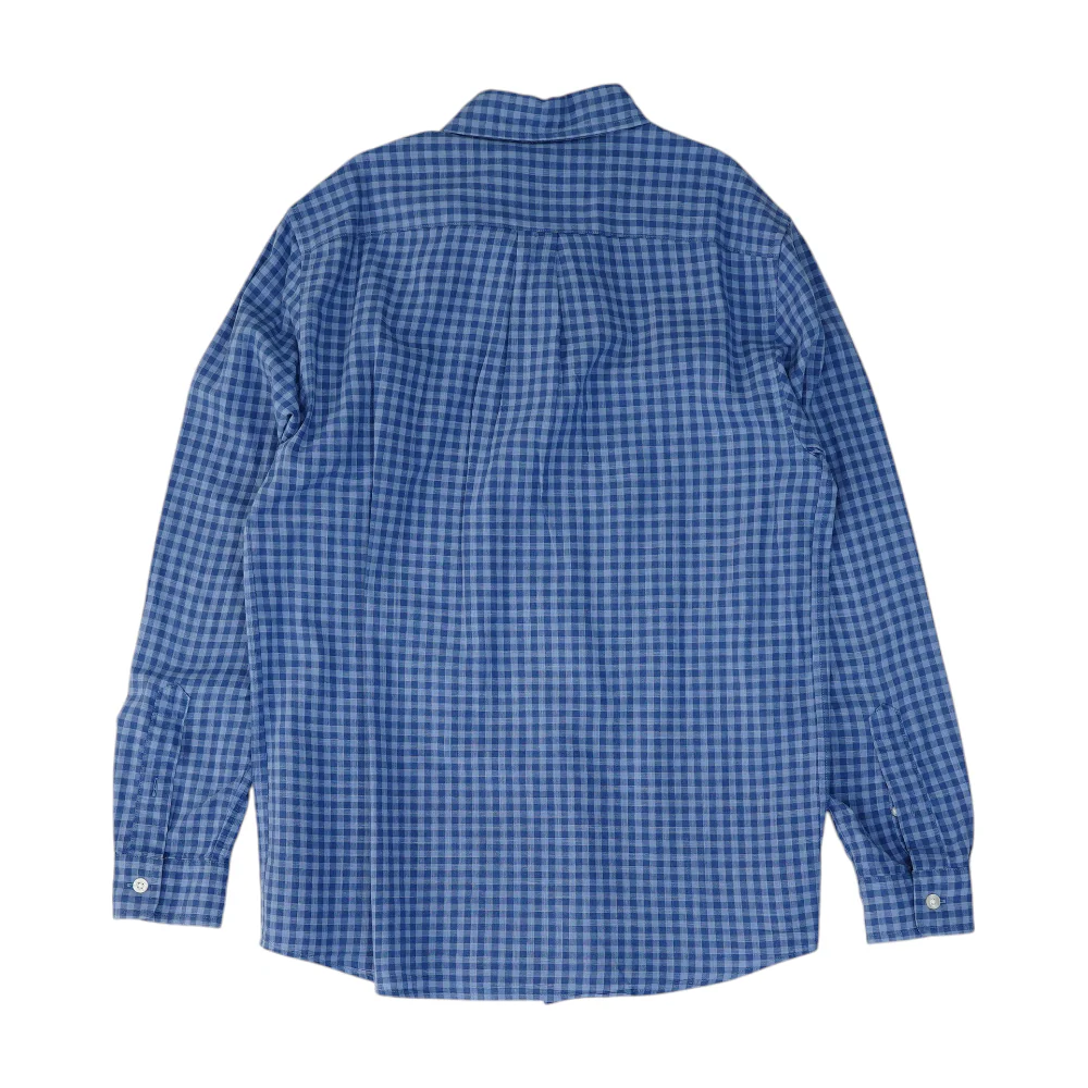 Blue Check Long Sleeve Button Down - Image 2