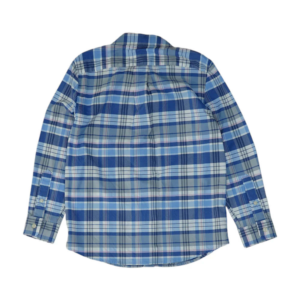 Blue Plaid Long Sleeve Button Down - Image 2