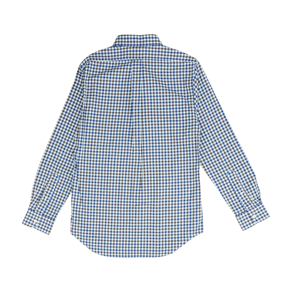 Navy Check Long Sleeve Button Down - Image 2