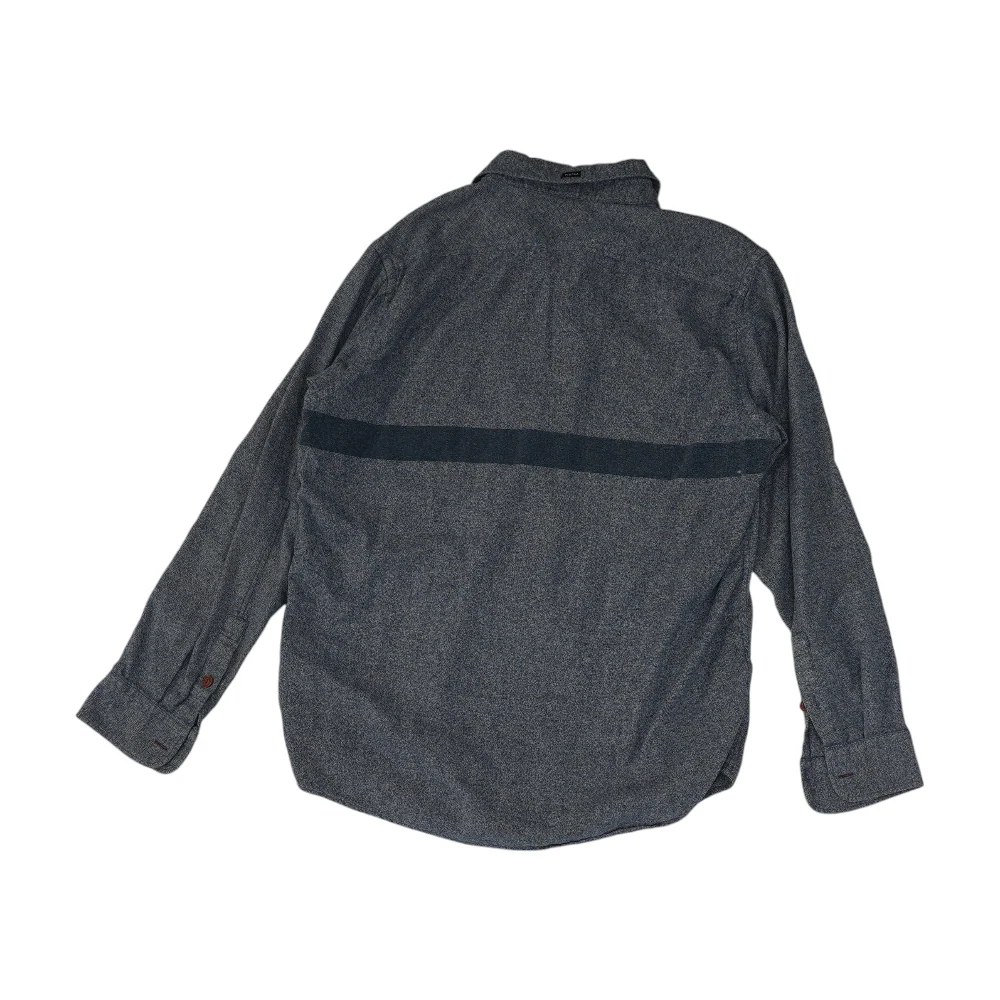 Blue Solid Long Sleeve Button Down - Image 2