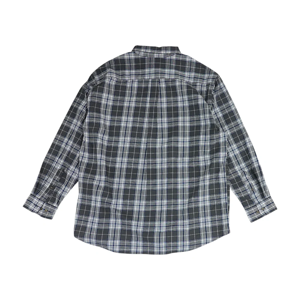 Gray Plaid Long Sleeve Button Down - Image 2