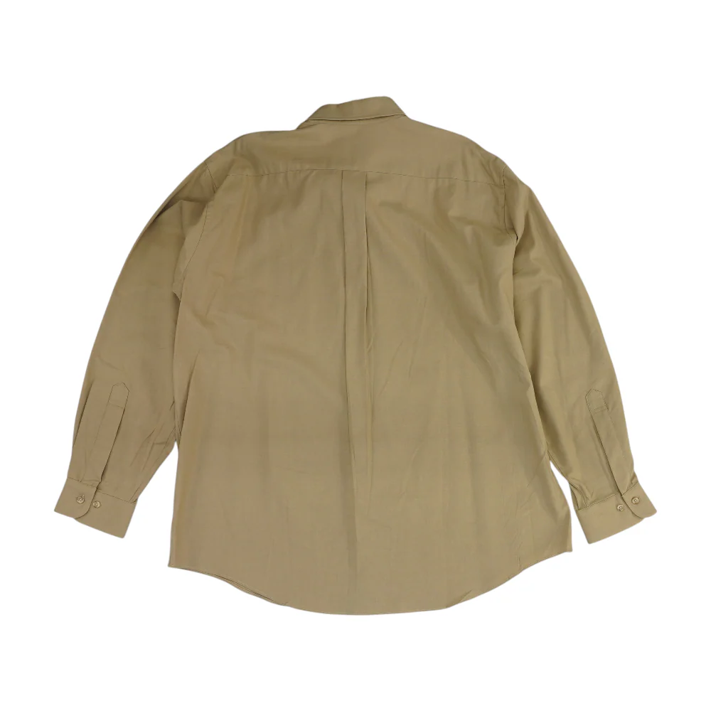 Tan Solid Long Sleeve Button Down - Image 2