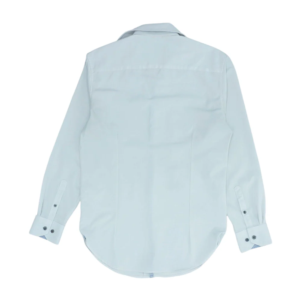 White Solid Long Sleeve Button Down - Image 2