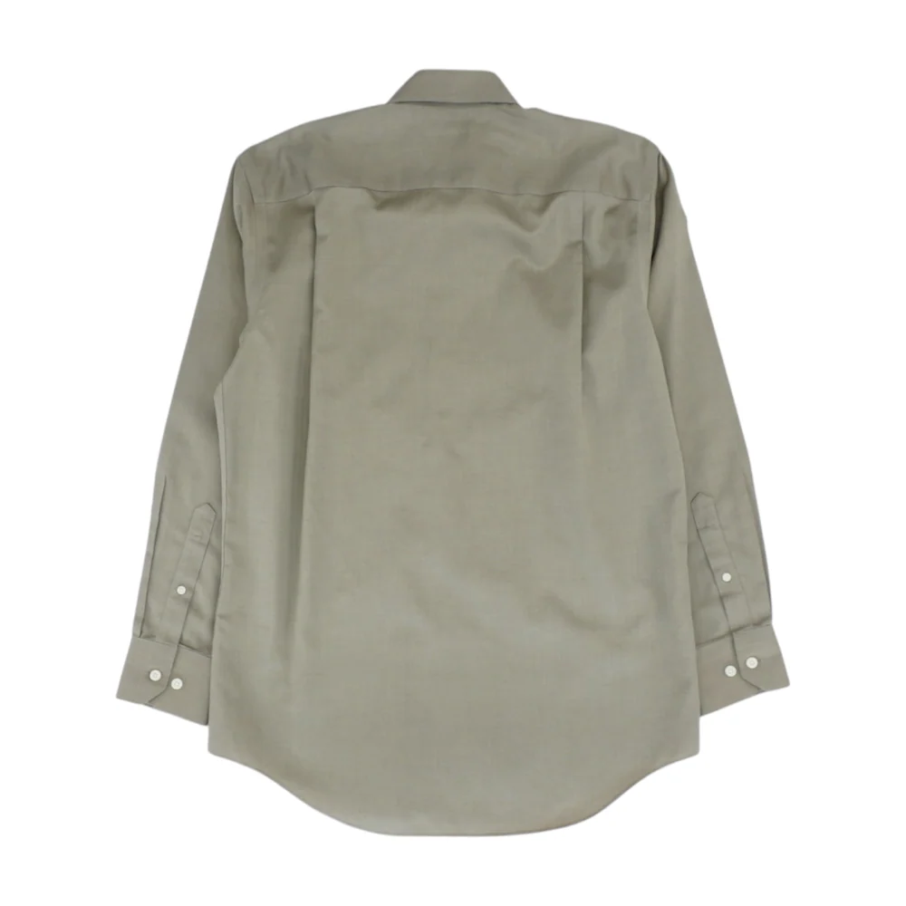 Brown Solid Long Sleeve Button Down - Image 2