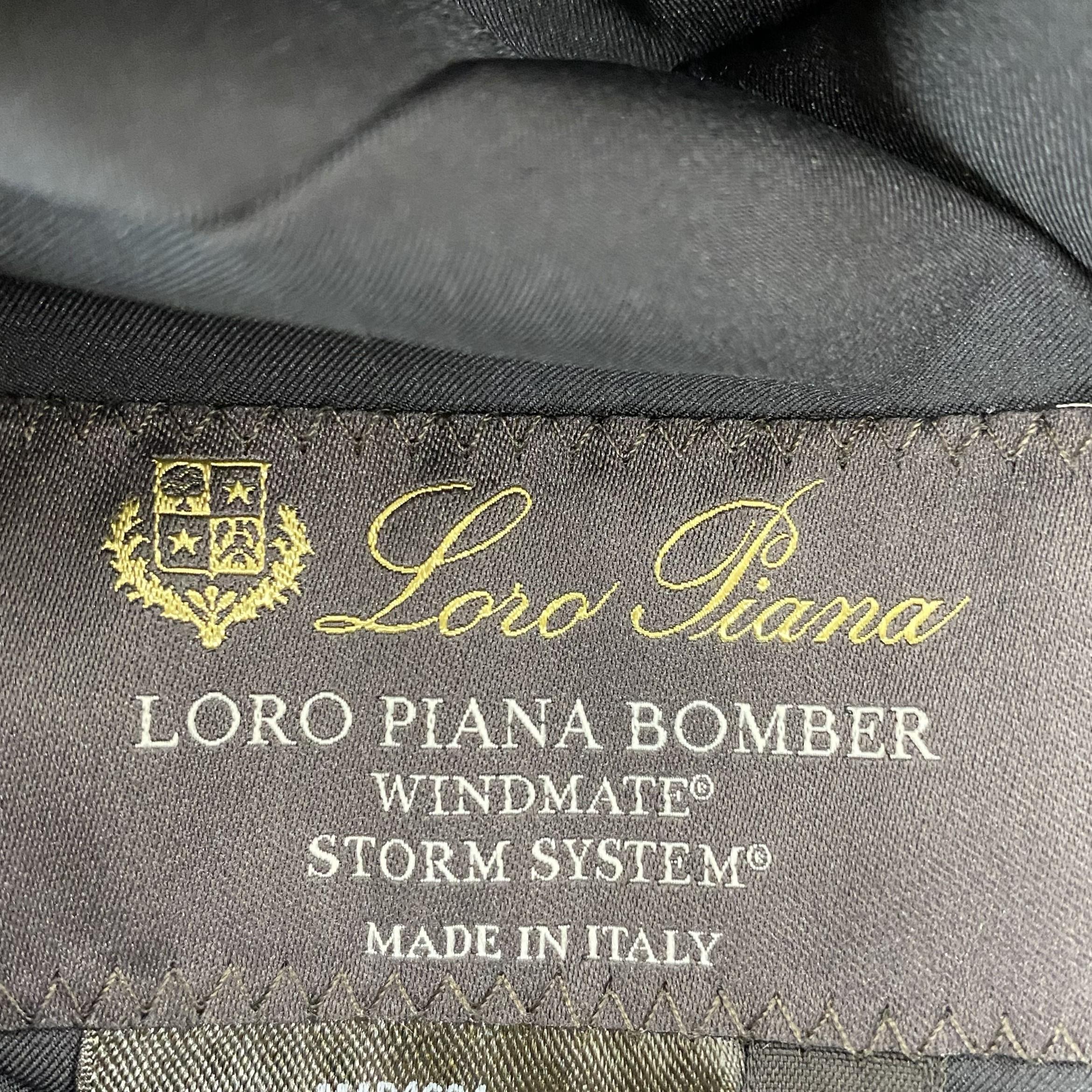 Black Reversible Windmate Storm System Nylon And Cashmere Blouson Jacket - Image 7