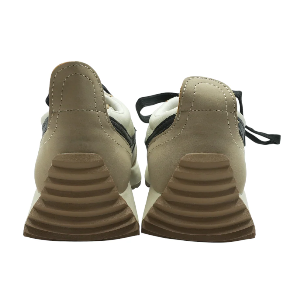 Beige Low-Top Athletic Shoes - Image 2