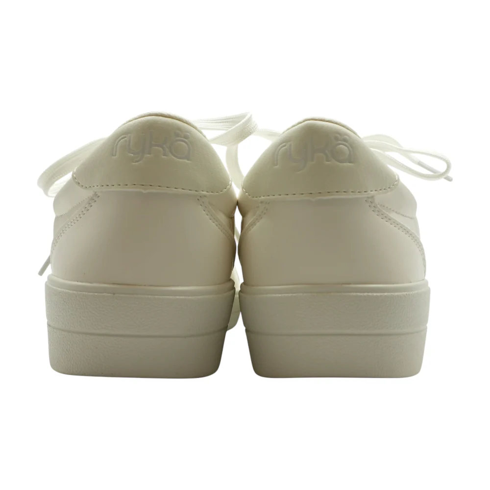 White Low-Top Athletic Shoes - Image 2