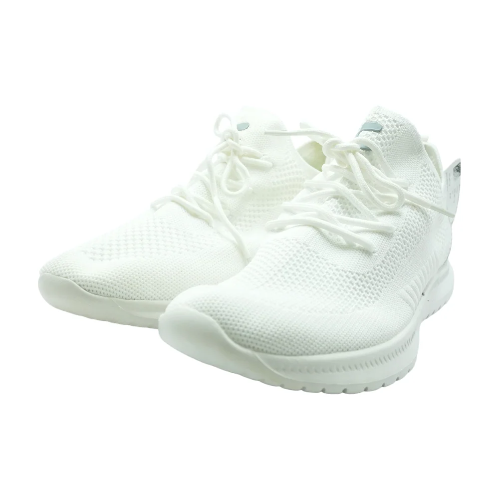 White Low-Top Athletic Shoes