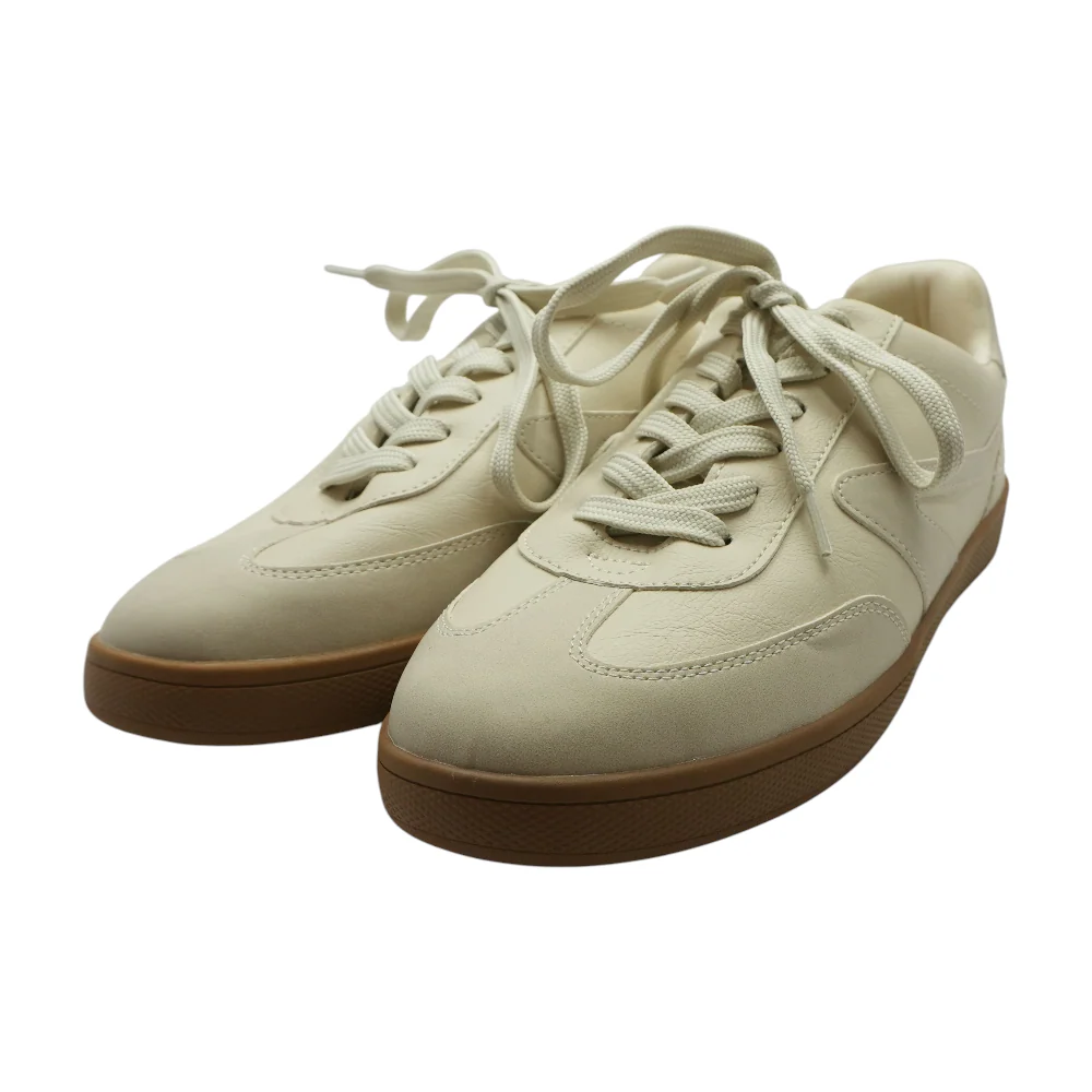 Beige Low-Top Athletic Shoes