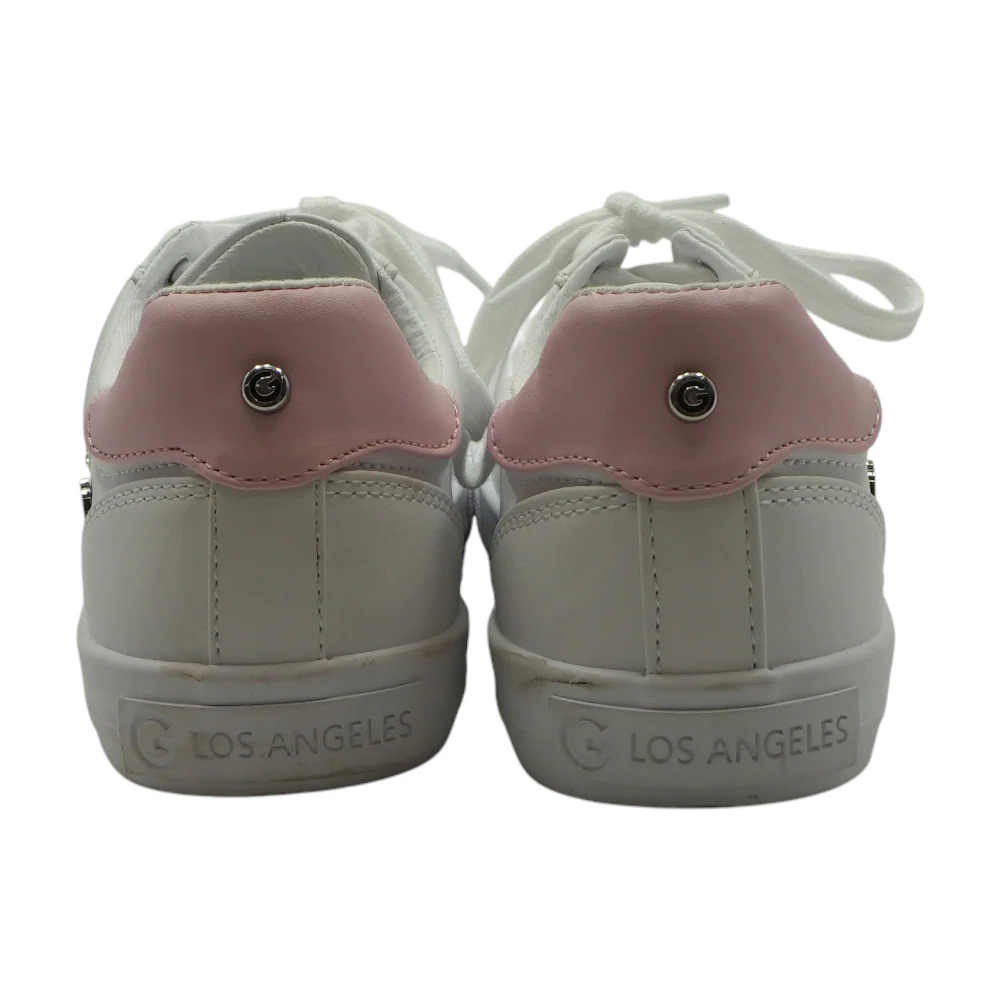 White Low-Top Athletic Shoes - Image 2