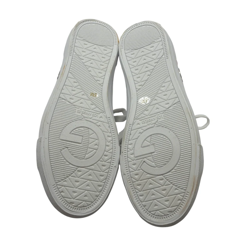 White Low-Top Athletic Shoes - Image 3