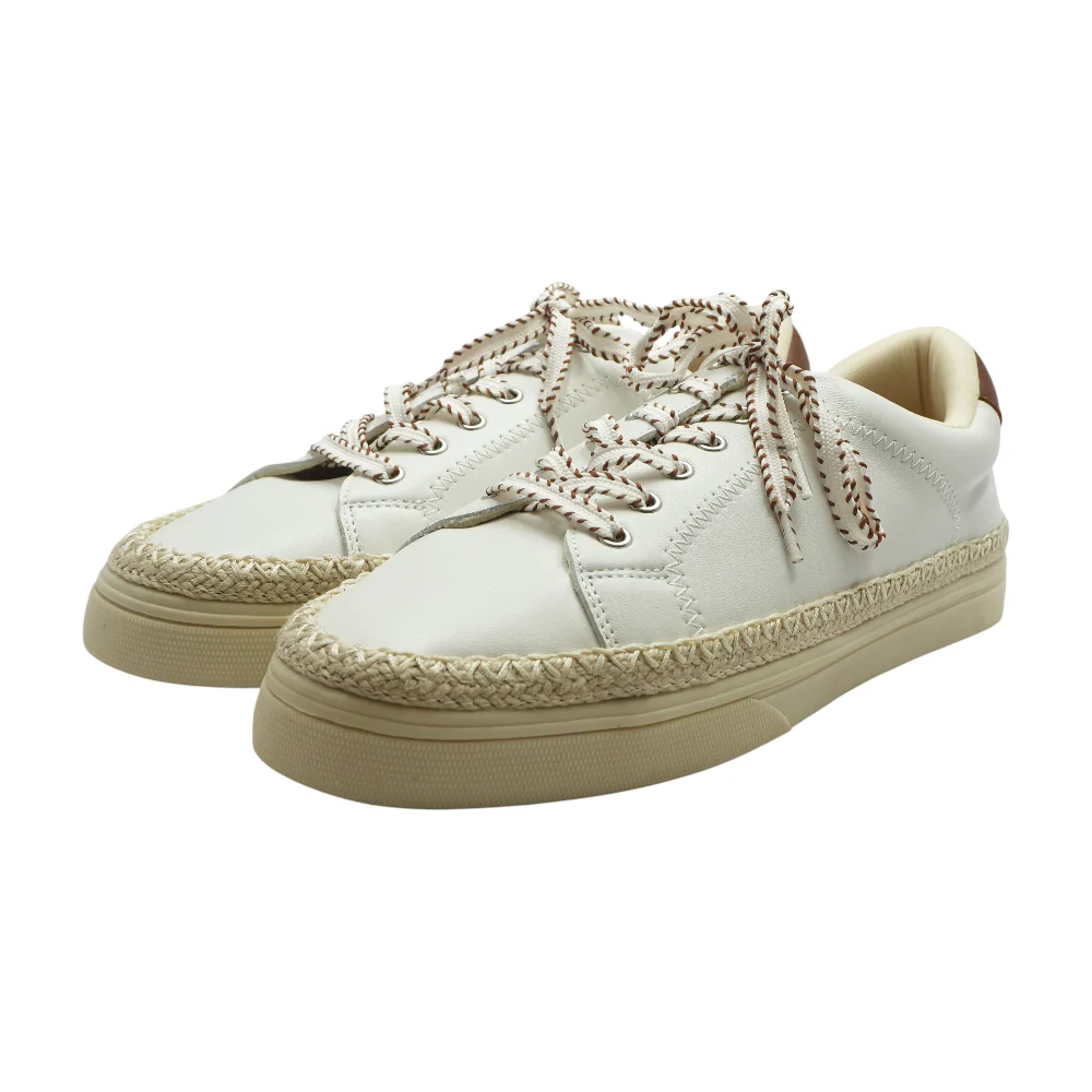 Cheynas Whipstitch Lace-Up Low-Top Athletic Shoes
