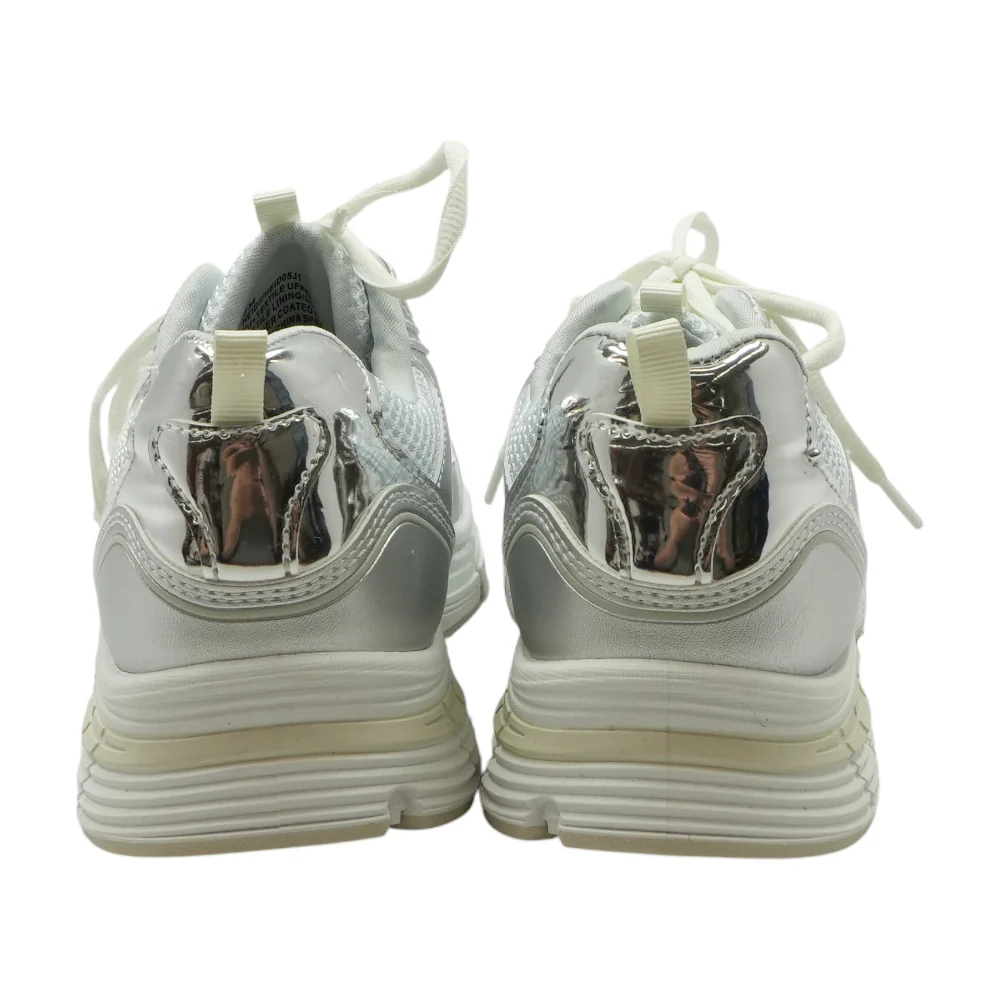 Silver Low-Top Athletic Shoes - Image 2