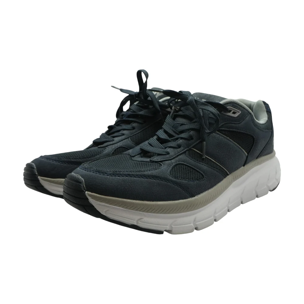 Navy Low-Top Athletic Shoes