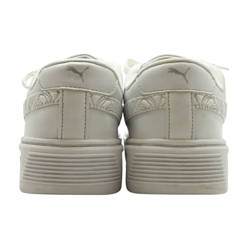 White Low-Top Athletic Shoes - Image 2