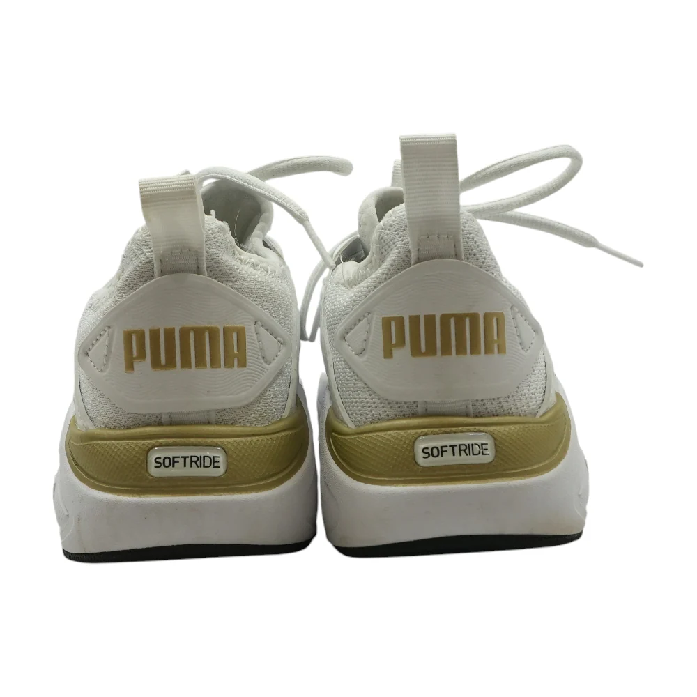 White Low-Top Athletic Shoes - Image 2
