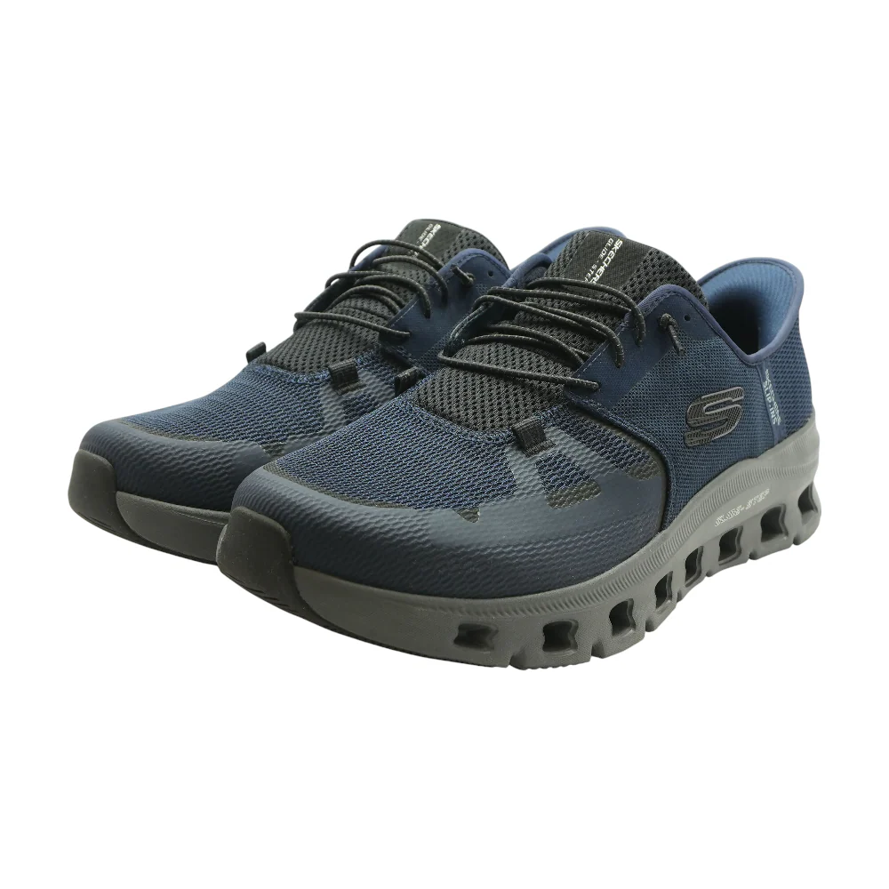Navy Low-Top Athletic Shoes