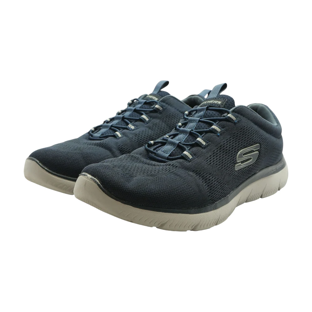 Navy Low-Top Athletic Shoes