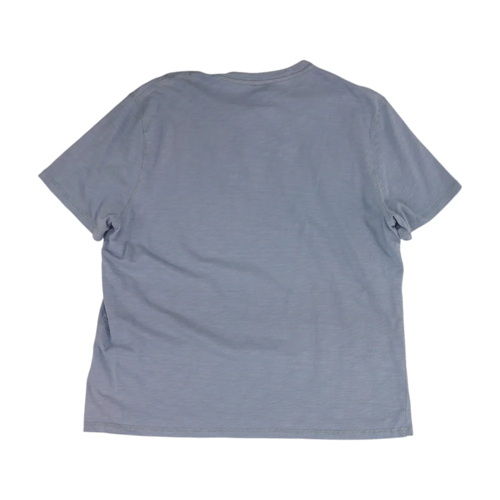 Blue Solid Henley T-Shirt - Image 2