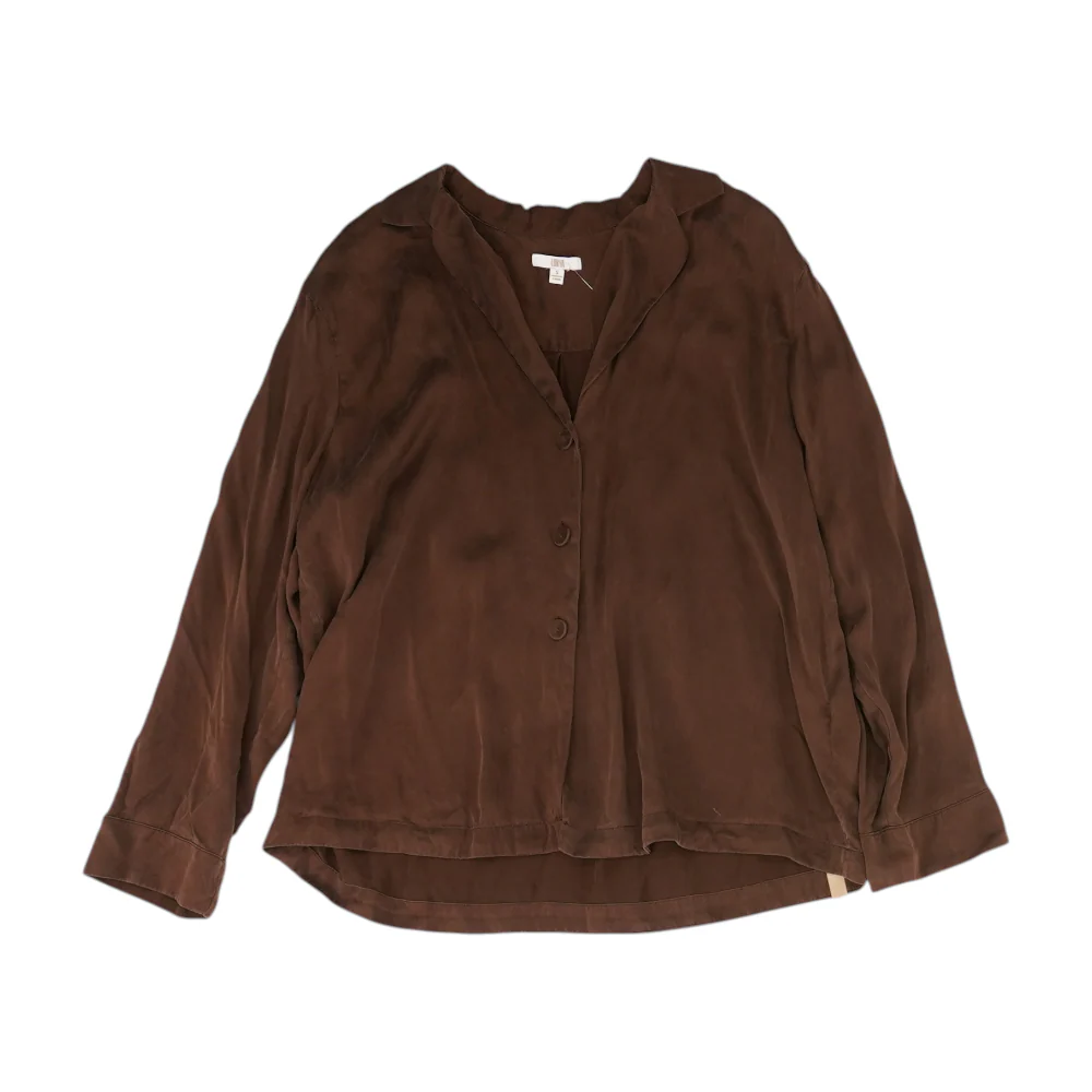 Brown Solid Pajama Top