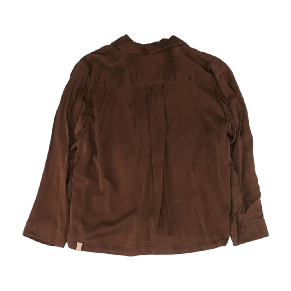 Brown Solid Pajama Top - Image 2
