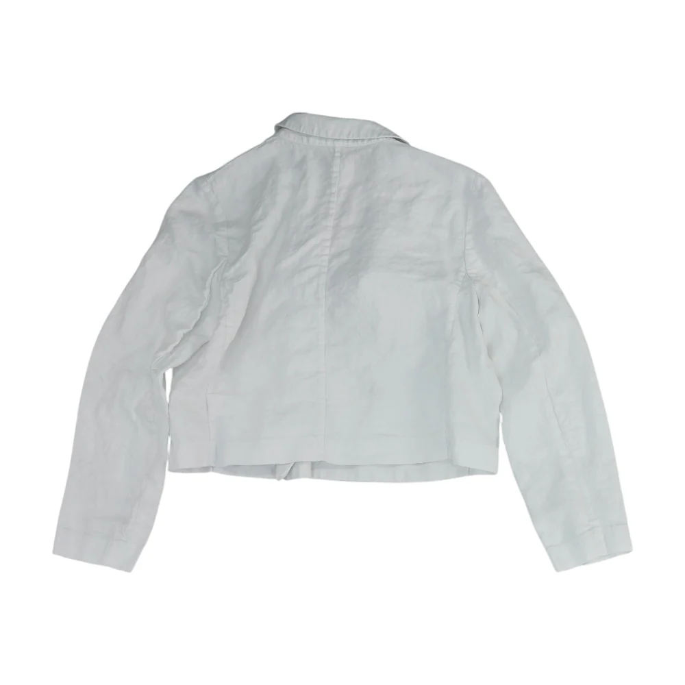 White Solid Blazer - Image 2