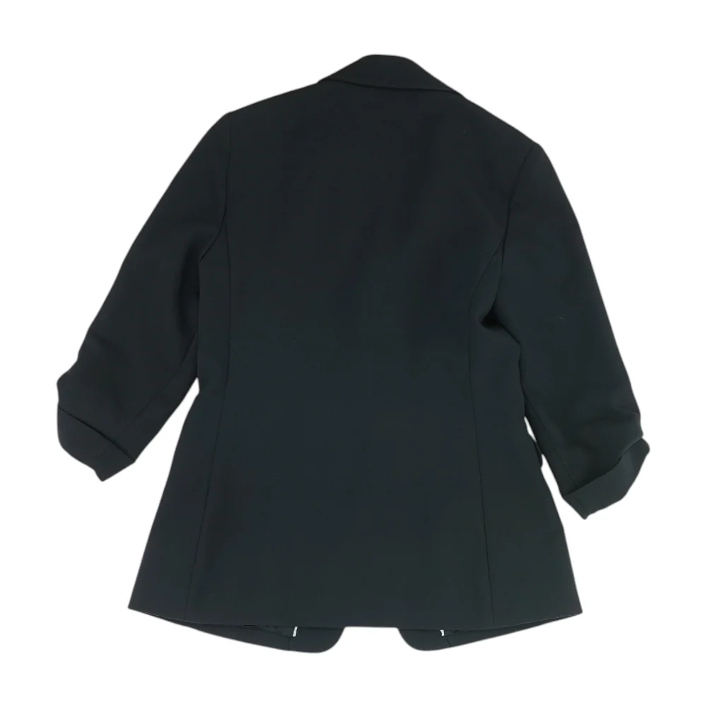 Black Solid Blazer - Image 2