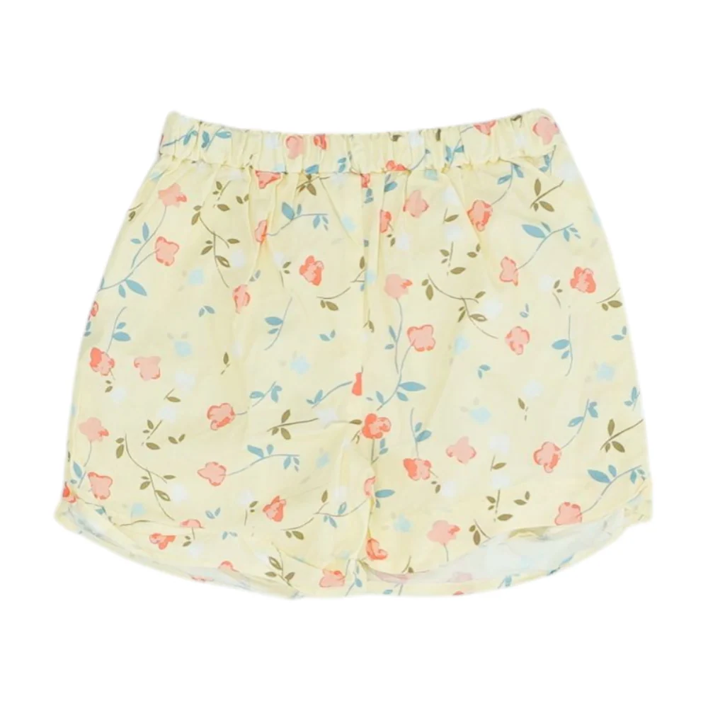 Yellow Floral Chino Shorts - Image 2