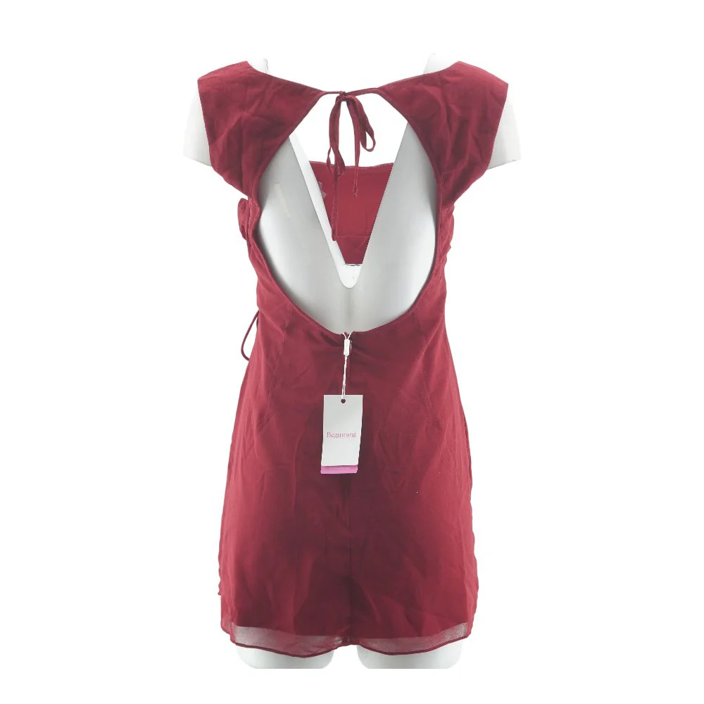 Maroon Mini Dress - Image 2