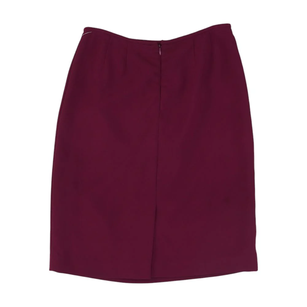 Maroon Petite Midi Skirt - Image 2