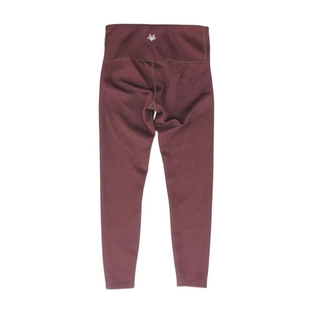 Maroon Solid Leggings - Image 2