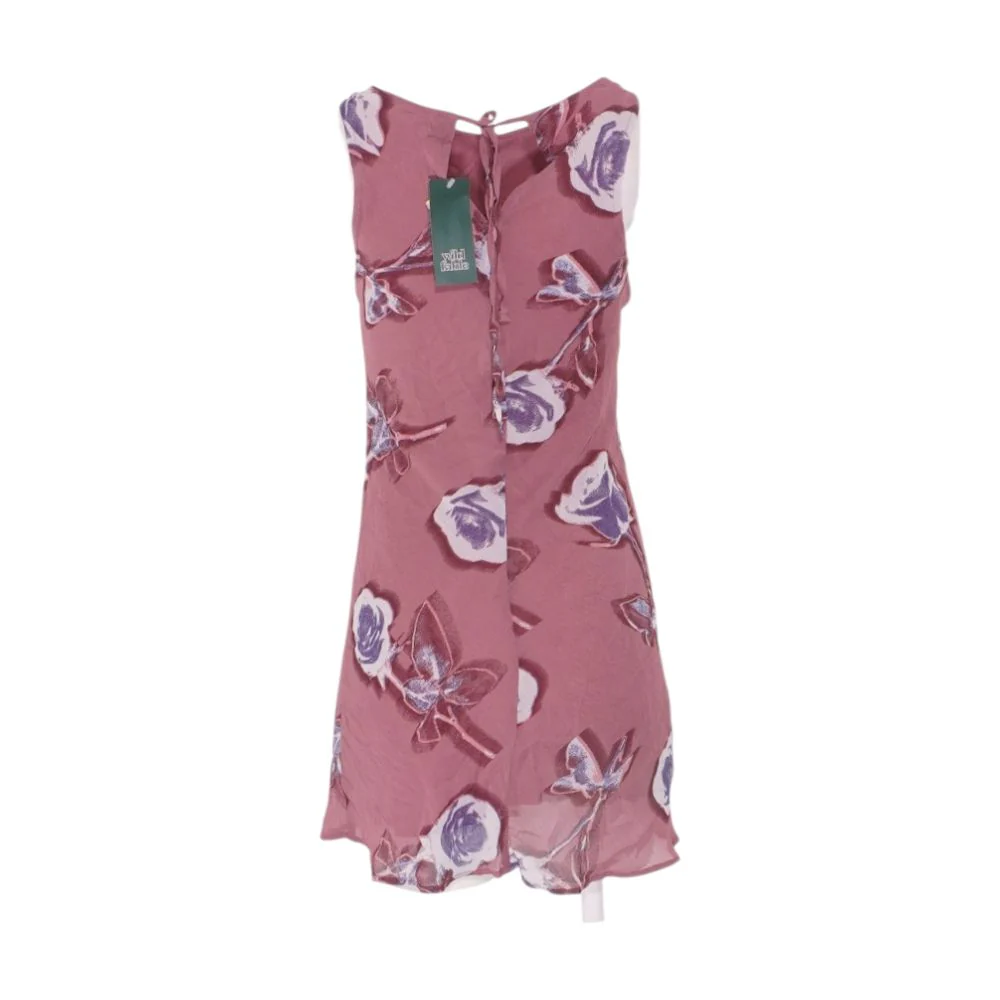 Mauve Floral Mini Dress - Image 2