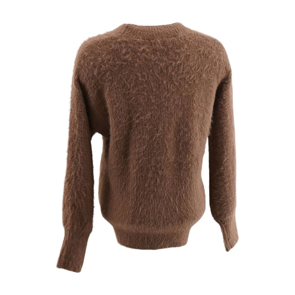 Mauve Solid Cardigan Sweater - Image 2